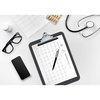 Better Office Products Plastic Clipboards, Durable, 12.5 x 9 Inch, Standard Metal Clip, Gray, 12PK 45123